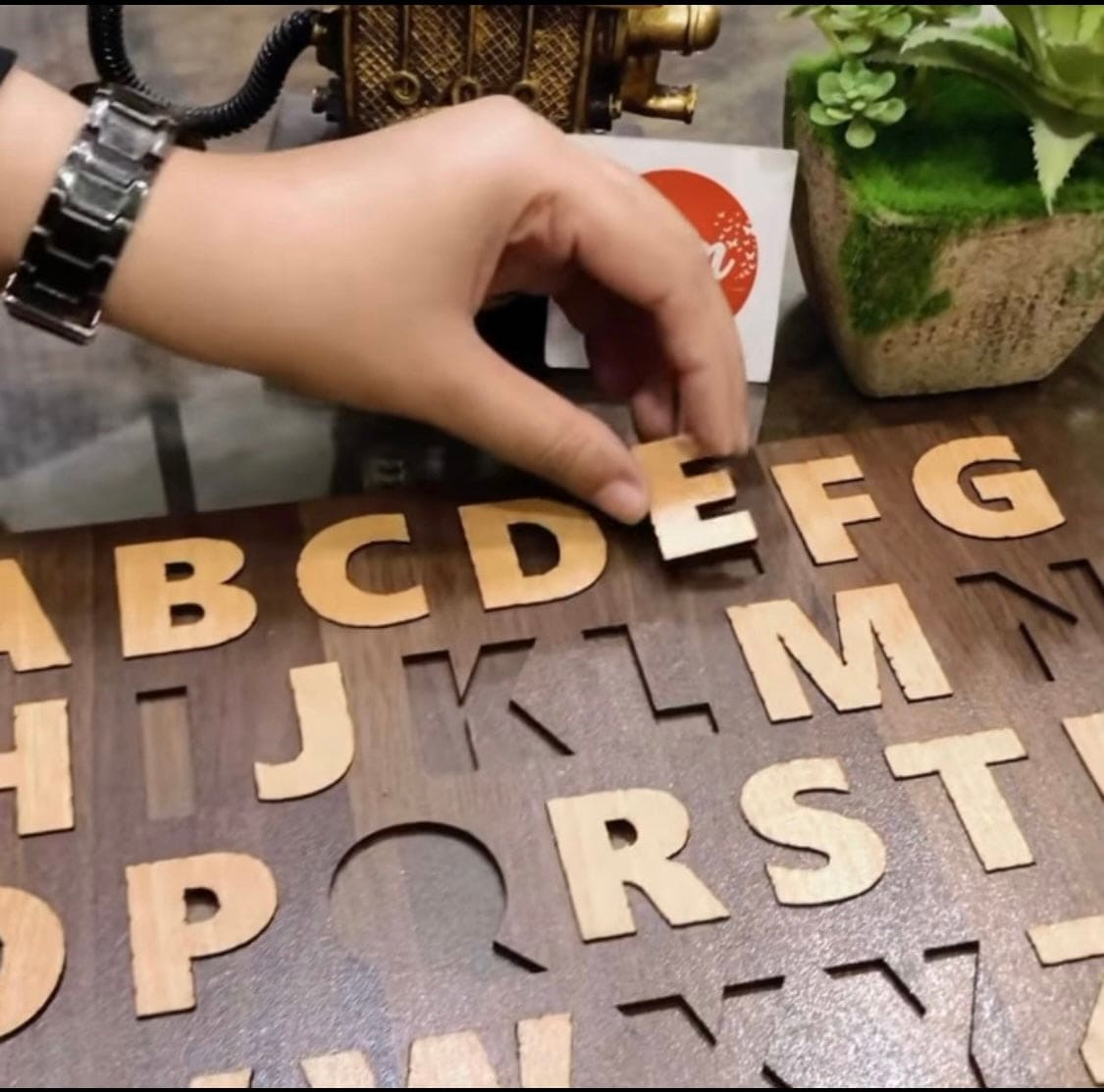 Baby Toy Wooden Puzzle, Alphabet Shape Puzzle Wooden Board Game, Wooden Montessori Toy For Children Baby Toy Wooden Puzzle, Alphabet Shape Puzzle Wooden Board Game, Wooden Montessori Toy For Children
